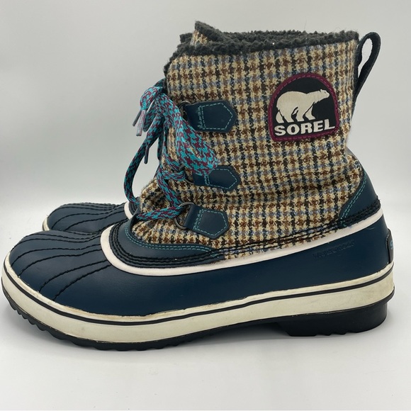Sorel Shoes - Sorel Women’s Tivoli NL1633-930 Waterproof Plaid Winter Boots Size 10